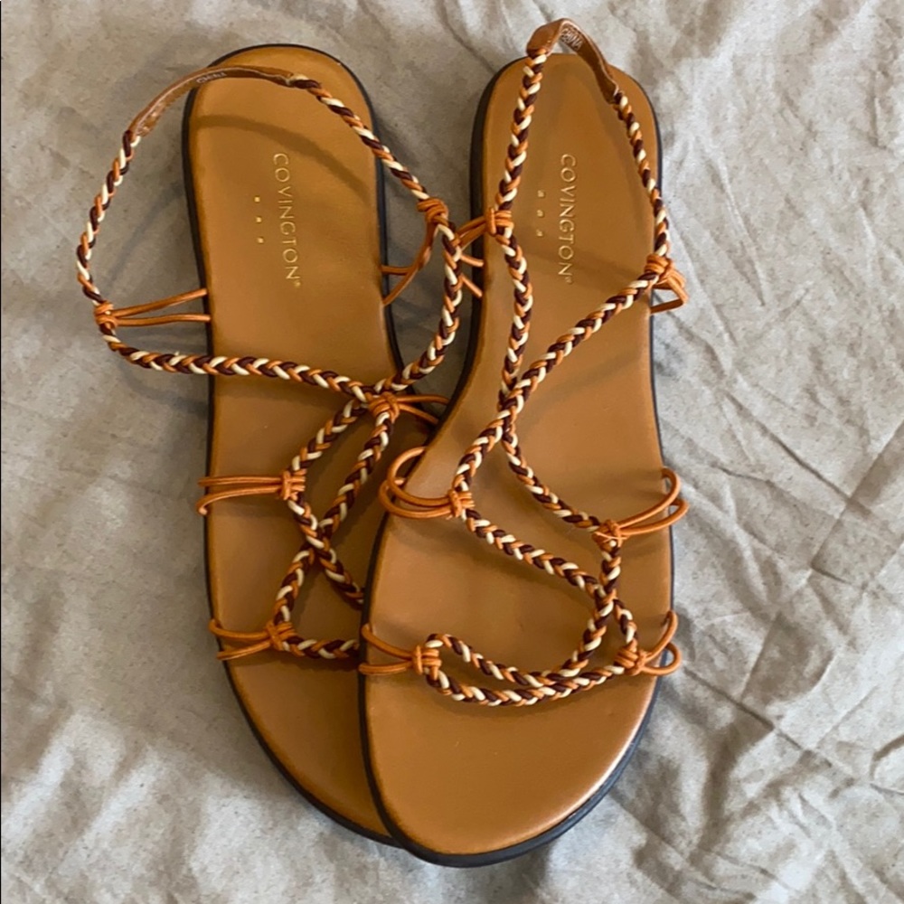 Covington Strappy Braided Sandals